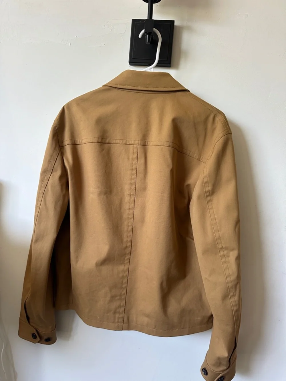 Club Monaco Men's Camel/Tan Cotton Shirt Jacket - Picture 7 of 8
